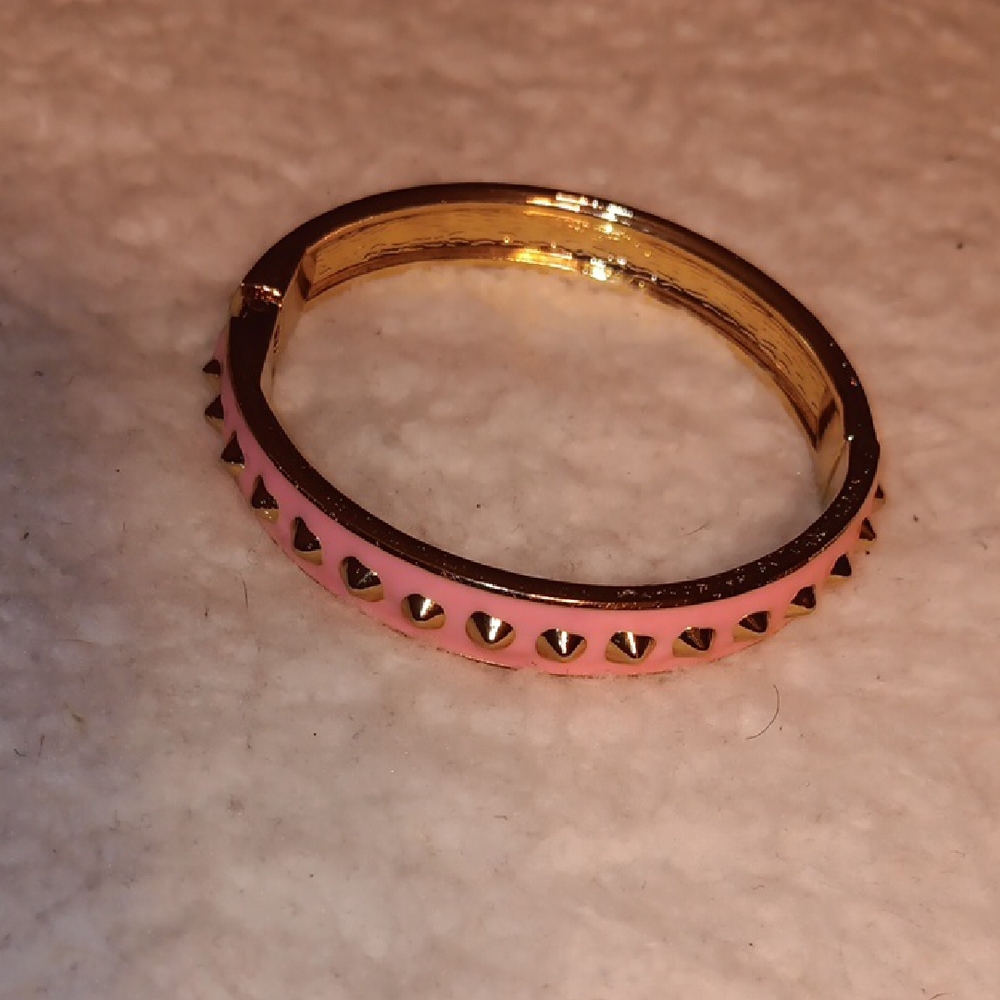 Pink and Gold Studded Bracelet - Picture 1 of 2